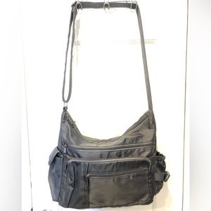 Crossbody LIGHT WEIGHT Bag Olive Grey Green Nylon travel, office, daily errands